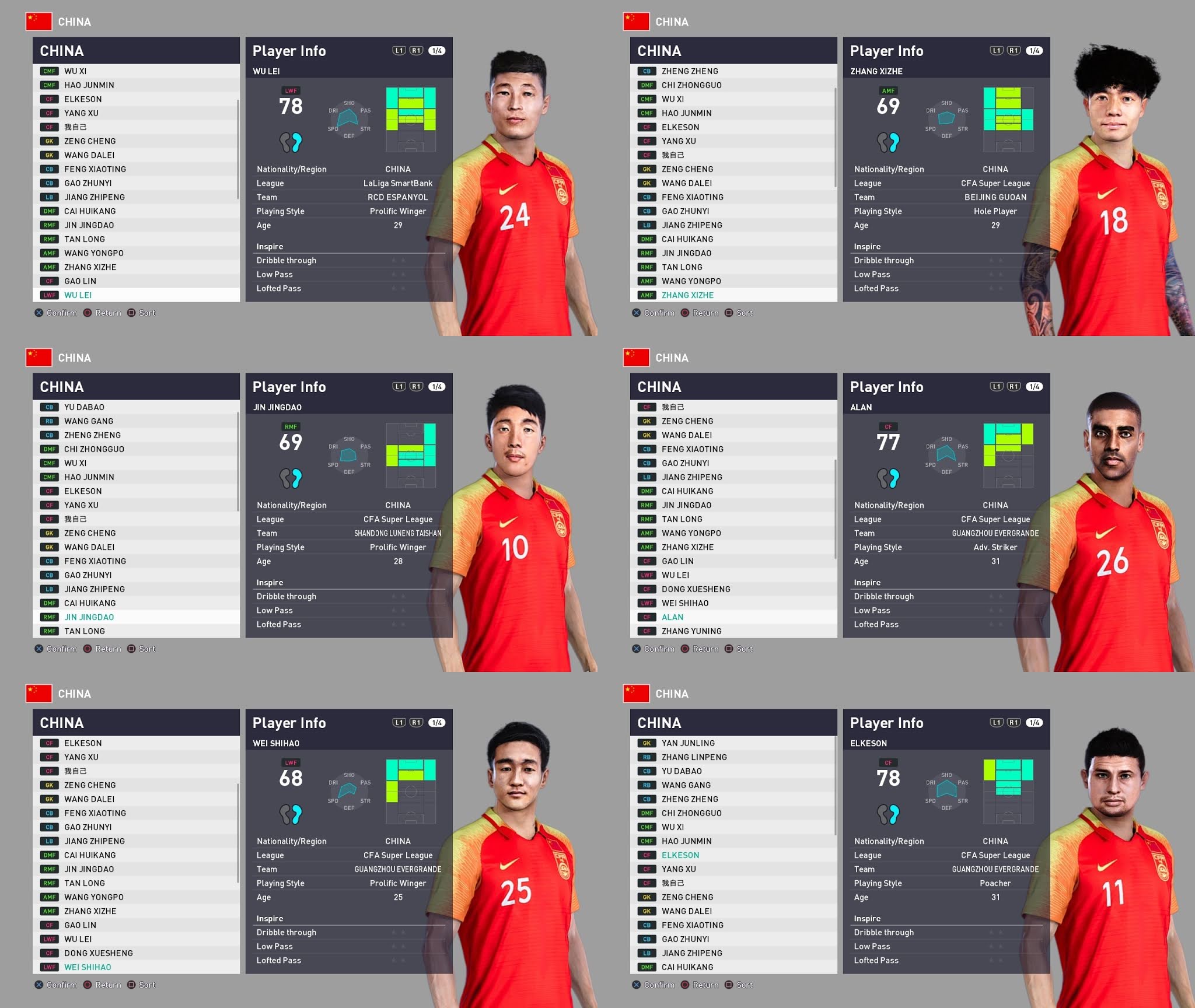 PES 2021 China NT Facepack 2 by LINzeennnnnnnnnnn ~